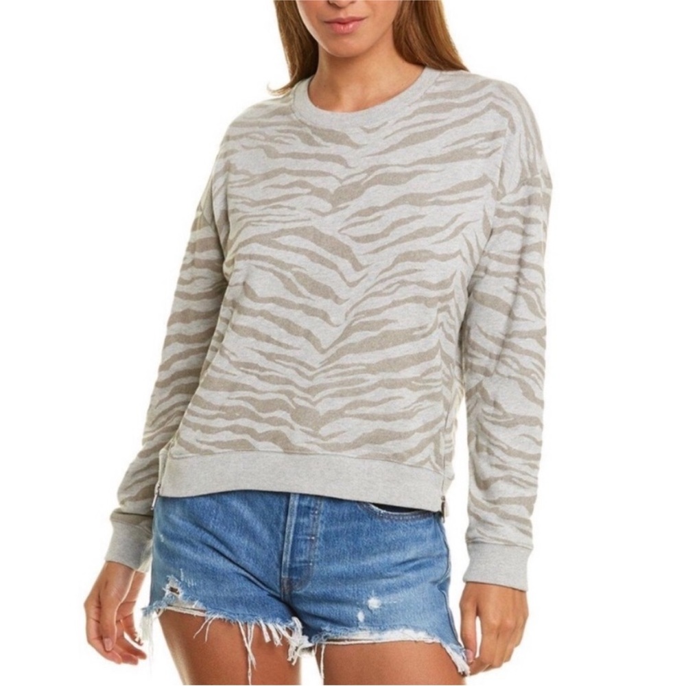 Rails Marlo Flocked Zebra Sweatshirt - image 1